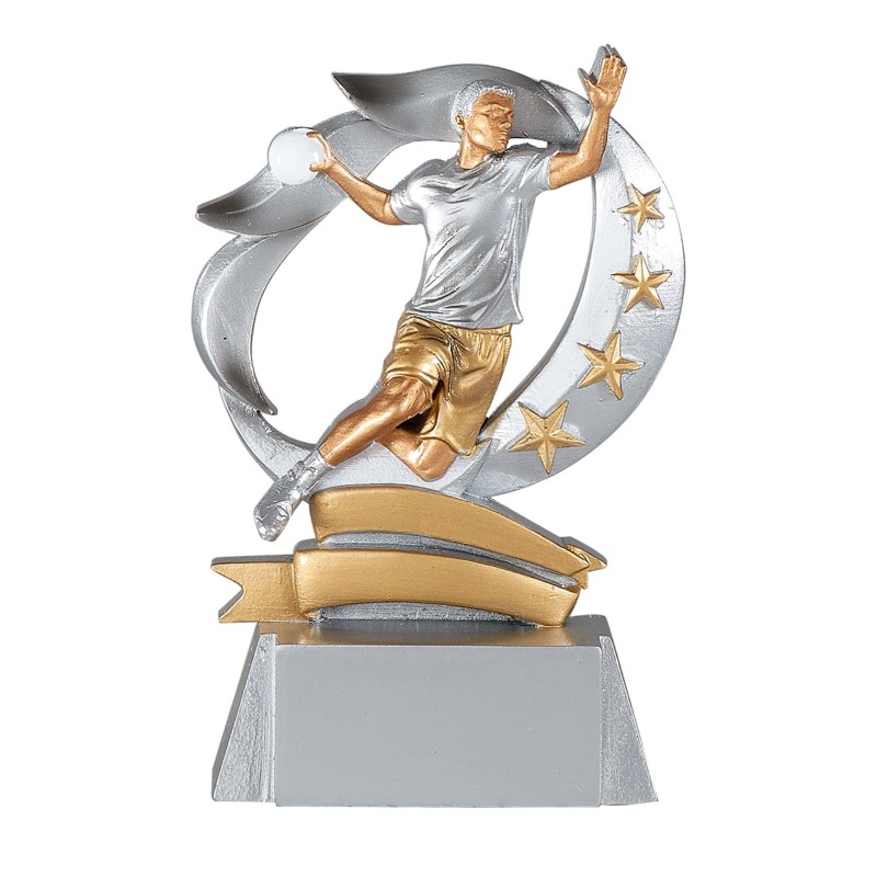 Trophée économique Handball en Résine  - H15cm – Réf : 61406