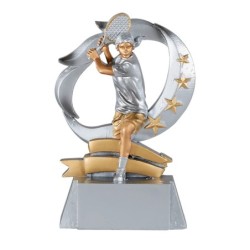 Trophée économique Tennis en Résine  - H15cm – Réf : 61412