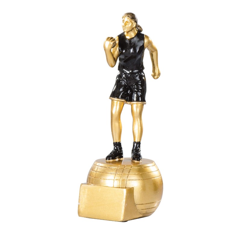 Trophée économique Boules & Pétanque en Résine  - H20cm – Réf : 71521