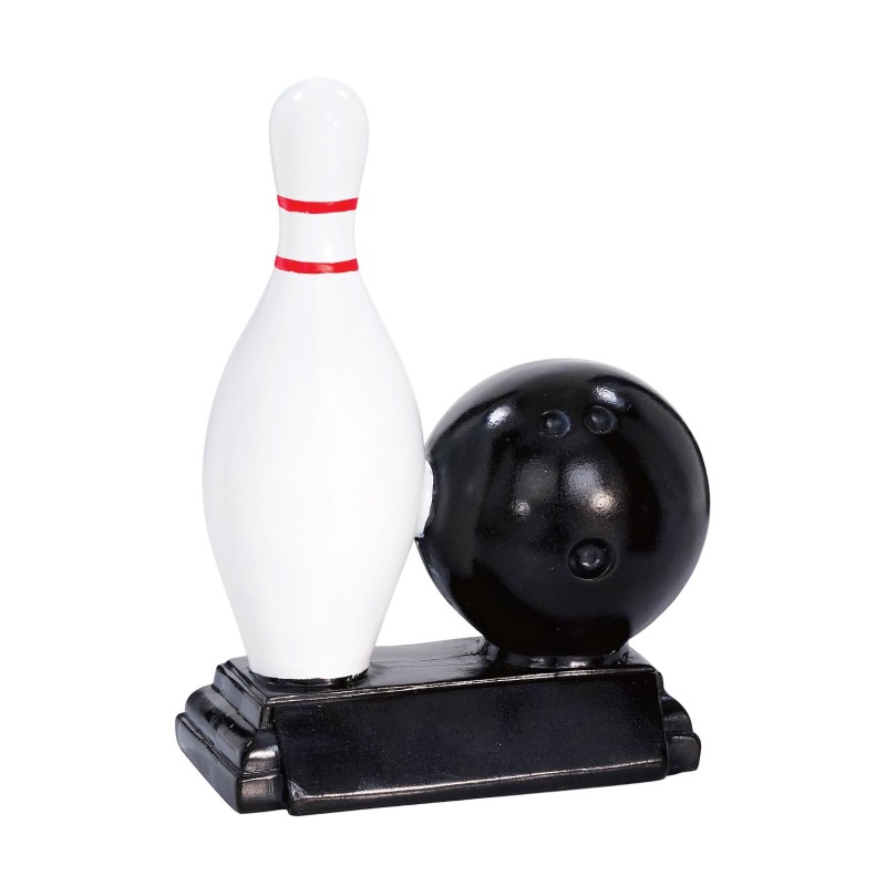 Trophée Classique Bowling en Résine  - H :21cm – Réf : 52567 Coul