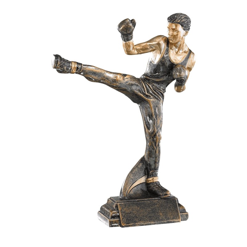 Trophée Classique Boxe en Résine  - H :27cm – Réf : 52558