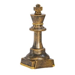 Trophée Classique Echecs en Résine  - H :23cm – Réf : 52716
