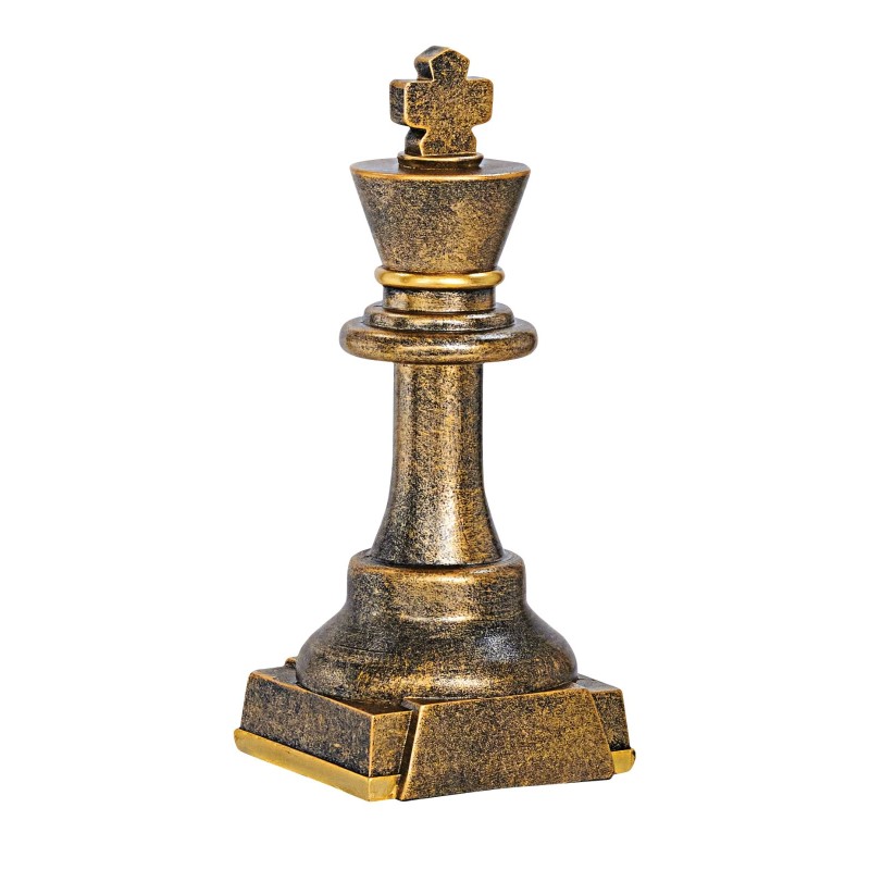 Trophée Classique Echecs en Résine  - H :23cm – Réf : 52716