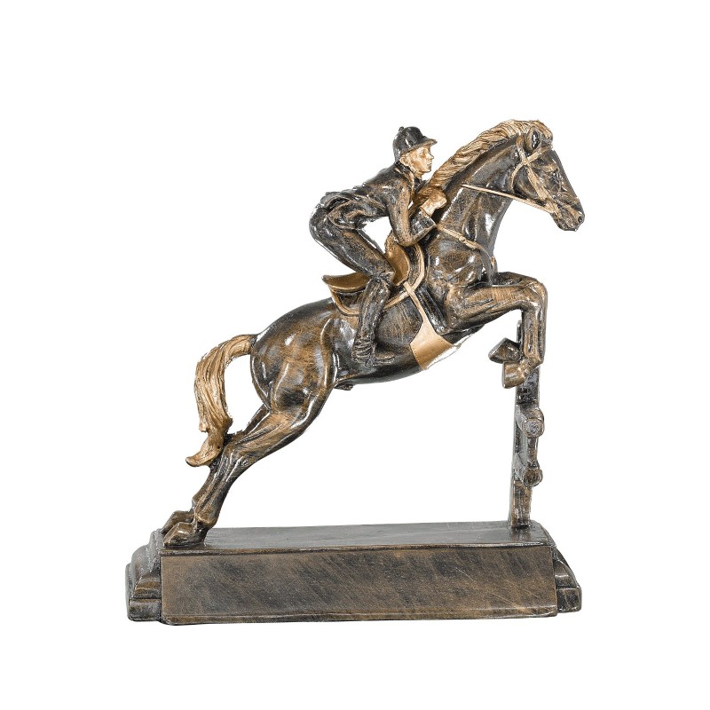 Trophée Classique Équitation en Résine  - H :23cm – Réf : 52538