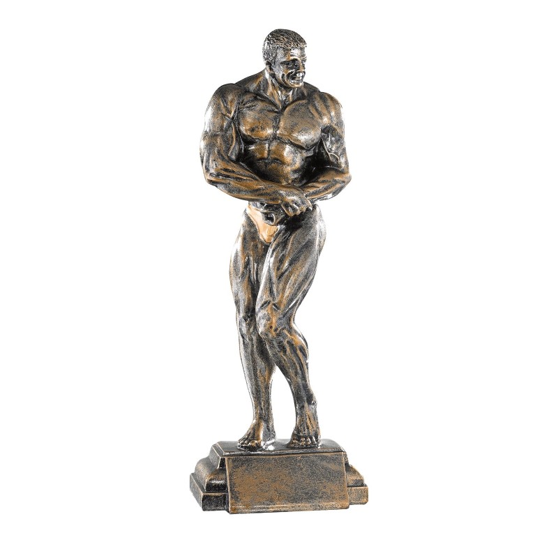 Trophée Classique Fitness & Musculation en Résine  - H :27cm – Réf : 52504