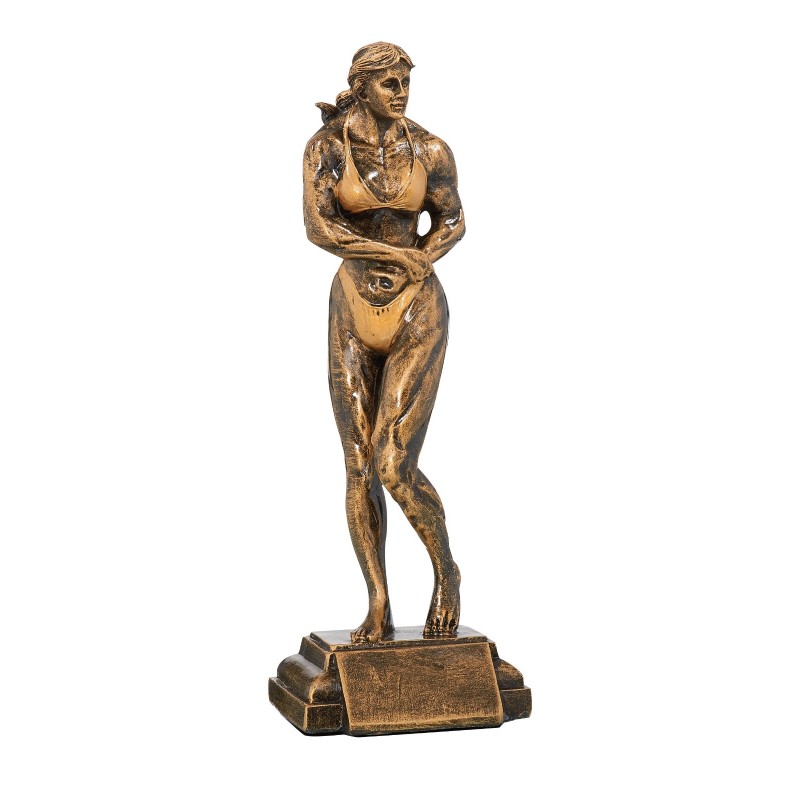 Trophée Classique Fitness & Musculation en Résine  - H :27cm – Réf : 52702