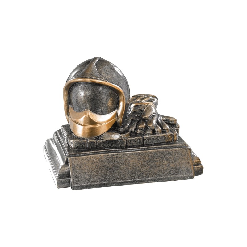 Trophée Classique Pompier en Résine  - H :12cm – Réf : 52540