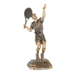 Trophée Classique Tennis en Résine  - H :25cm – Réf : 52531