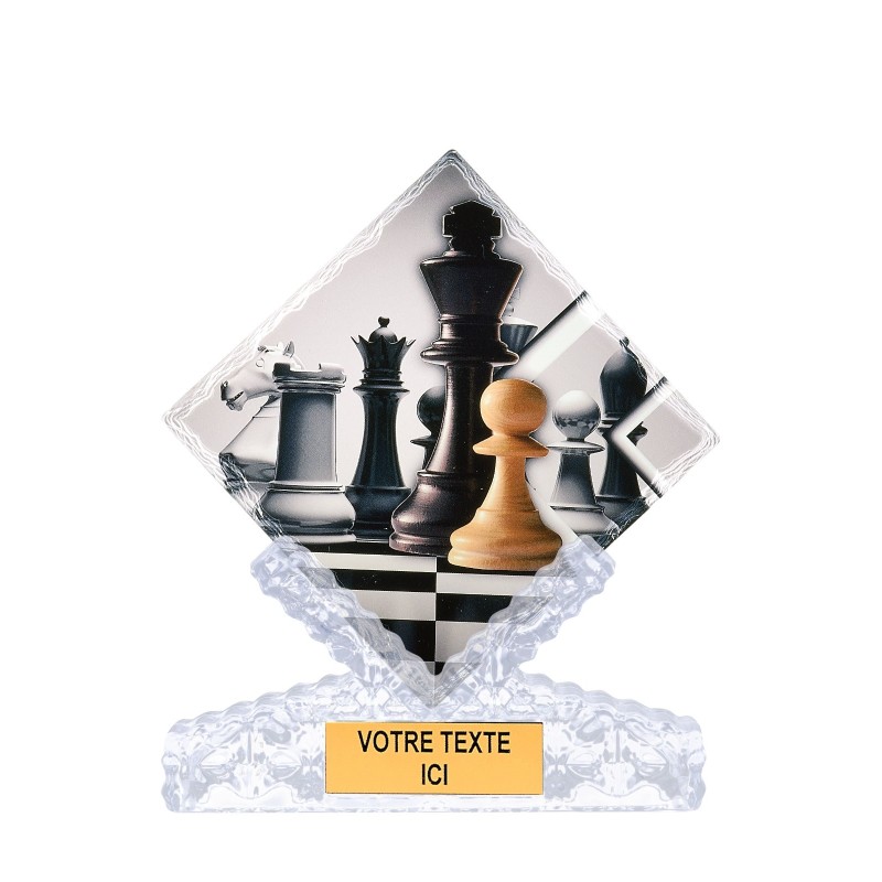 Trophée économique Echecs en Céramique - H25cm – Réf : 46108