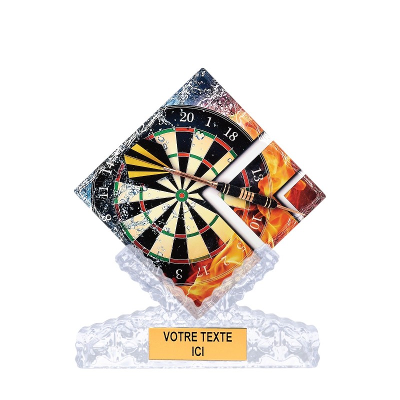Trophée économique Fléchettes & Dart en Céramique - H25cm – Réf : 46109