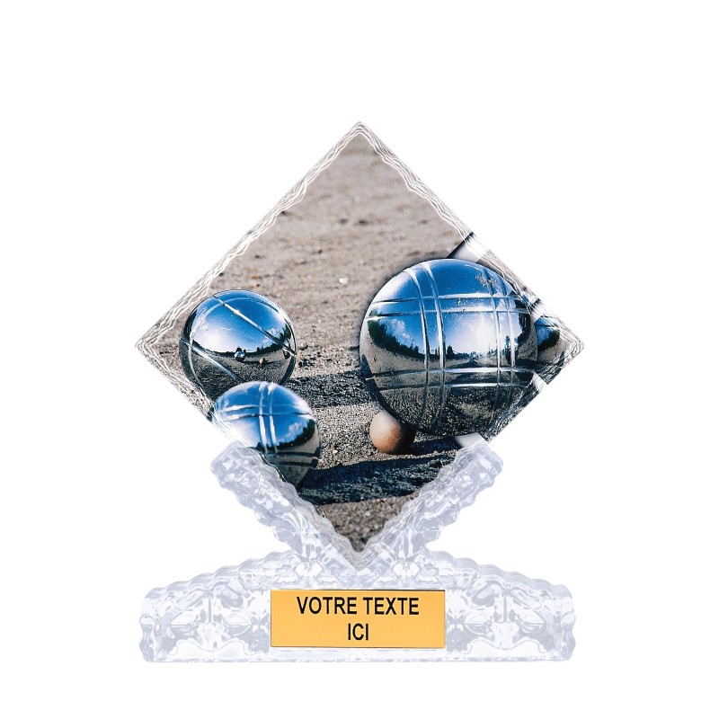 Trophée économique Boules & Pétanque en Céramique - H25cm – Réf : 46115