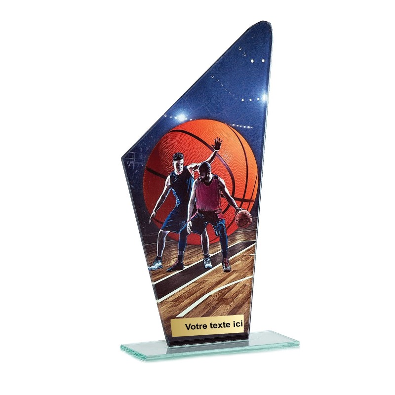 Trophée économique Basket en Verre – H22cm – Réf : 66102