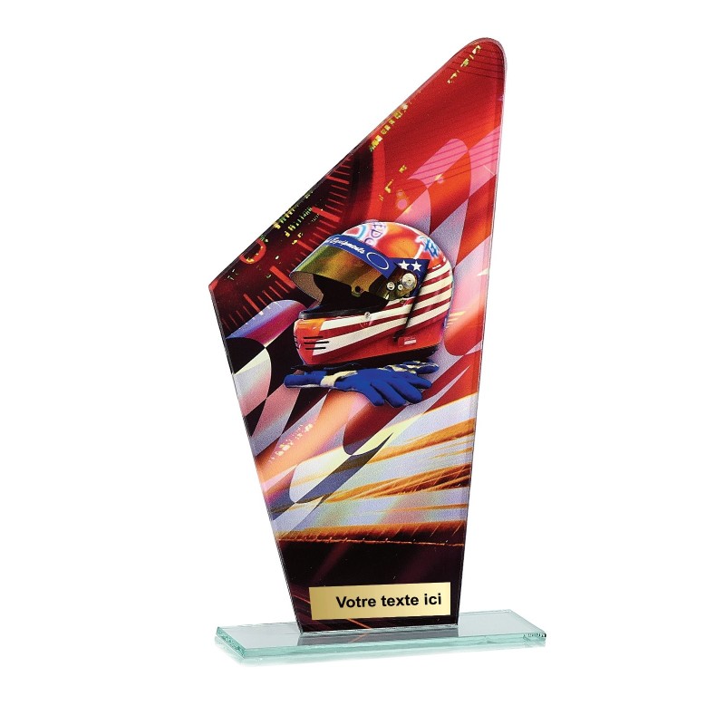 Trophée économique Moto & Quad en Verre – H22cm – Réf : 66106