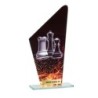 Trophée économique Echecs en Verre – H22cm – Réf : 66108