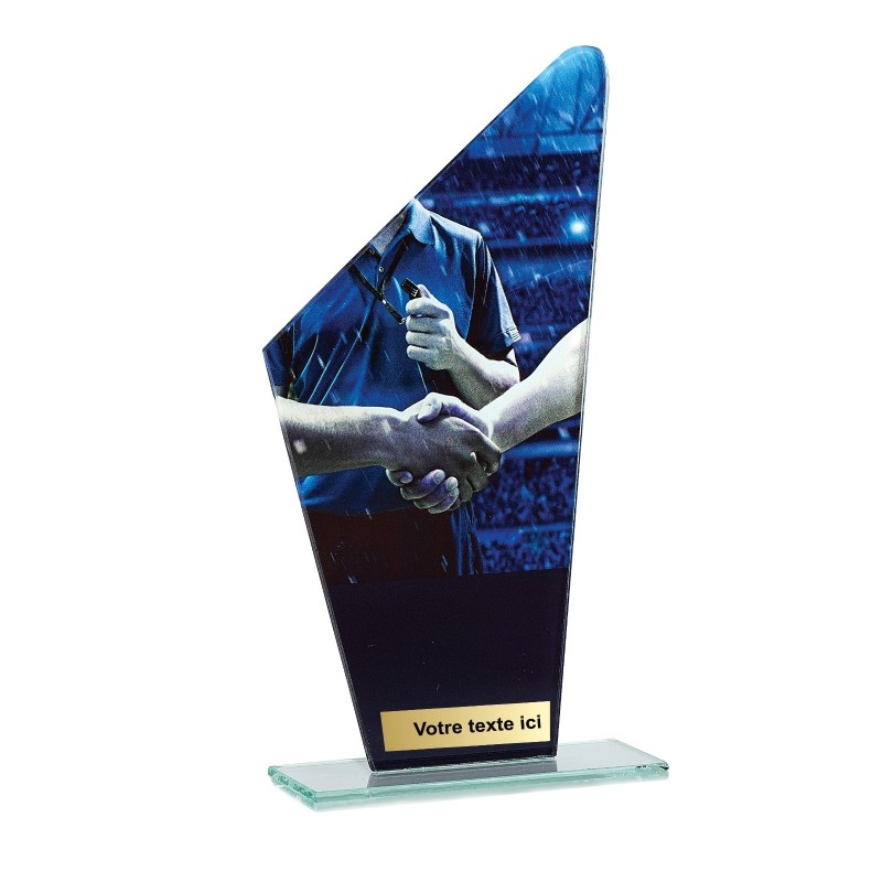 Trophée économique Football en Verre – H22cm – Réf : 66109