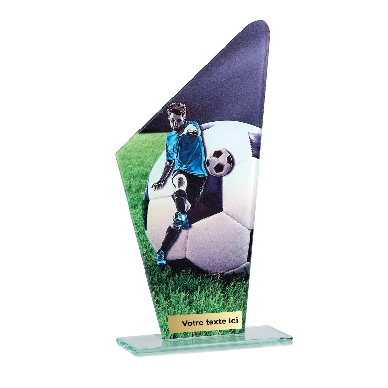 Trophée économique Football en Verre – H22cm – Réf : 66110
