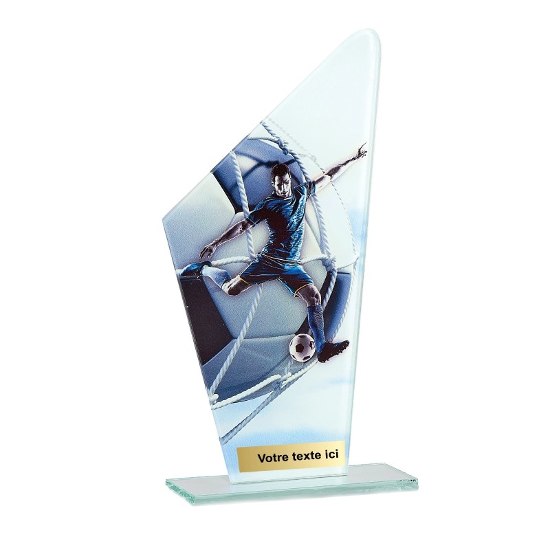 Trophée économique Football en Verre – H22cm – Réf : 66111