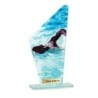 Trophée économique Natation en Verre – H22cm – Réf : 66115