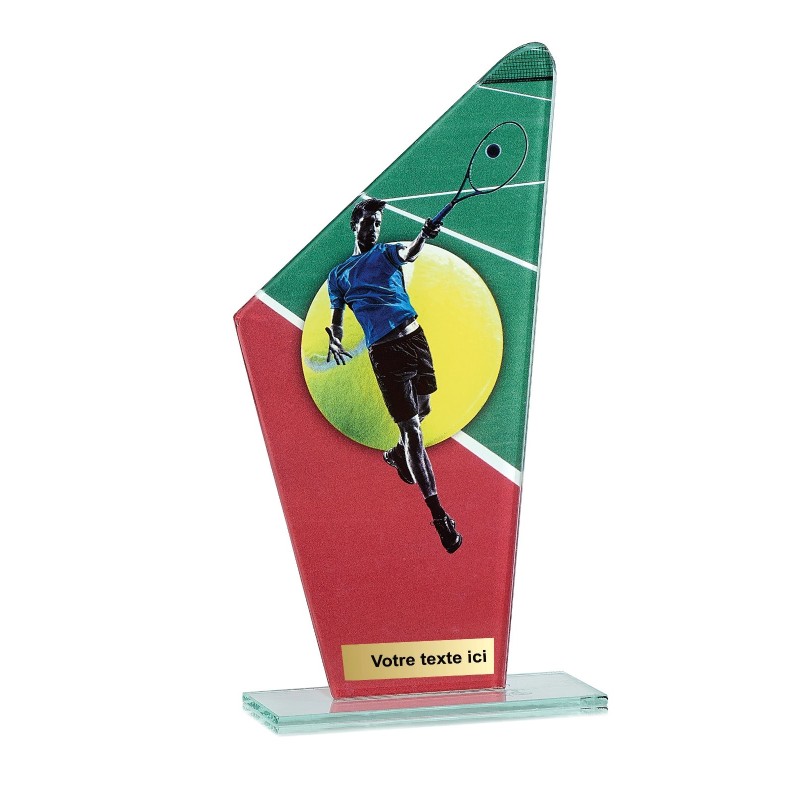 Trophée économique Tennis en Verre – H22cm – Réf : 66118