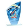 Trophée économique Football en Verre – H24cm – Réf : 66206