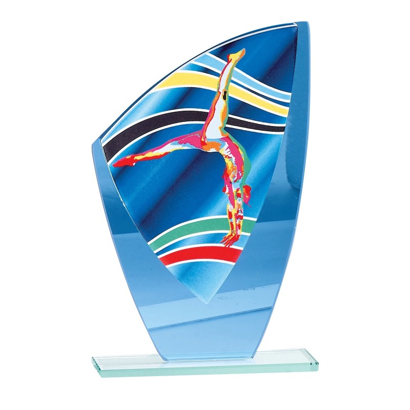 Trophée économique Gymnastique en Verre – H24cm – Réf : 66207