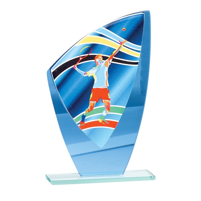 Trophée économique Tennis en Verre – H24cm – Réf : 66210