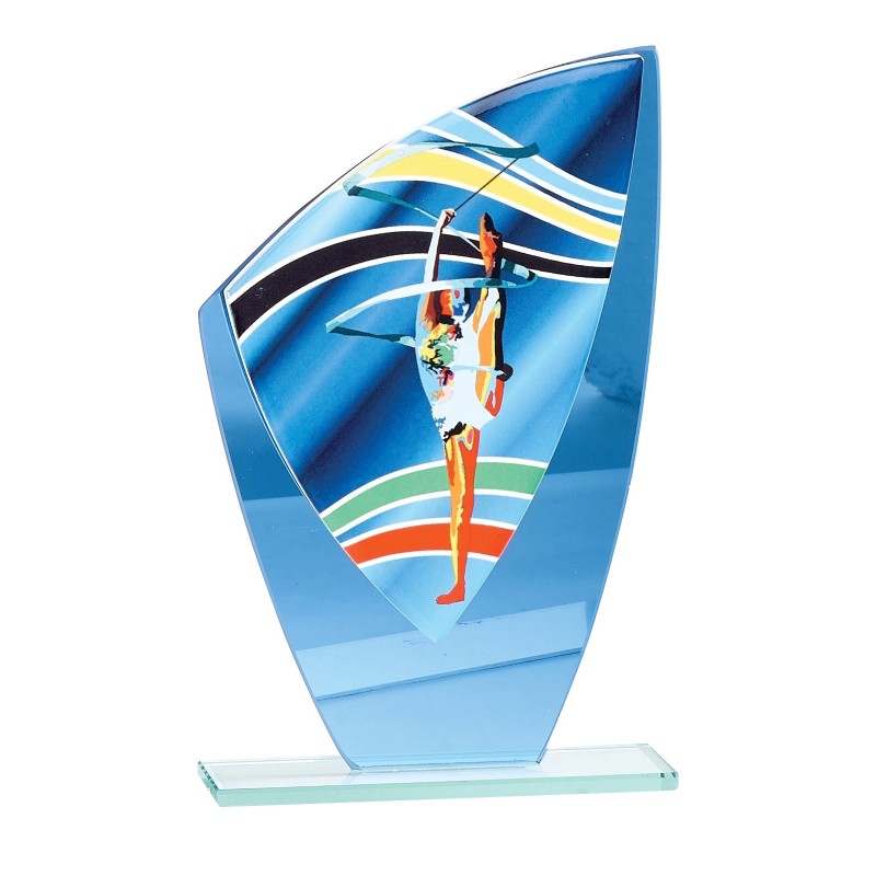 Trophée économique Gymnastique en Verre – H24cm – Réf : 66219