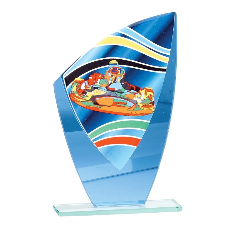 Trophée économique Karting en Verre – H24cm – Réf : 66220