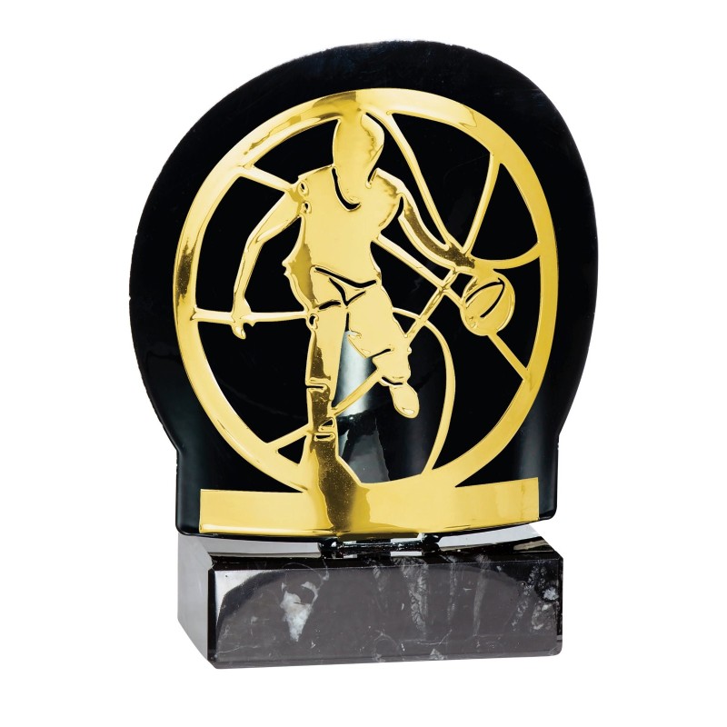 Trophée découpe Laser Basket en Métal - H18 cm – Réf : FX04