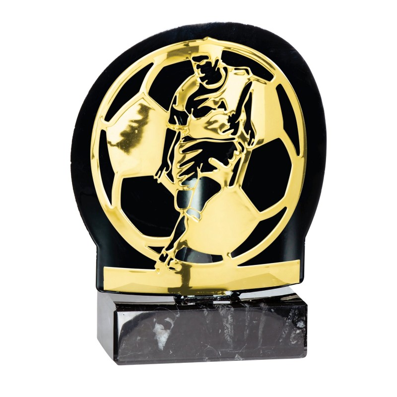 Trophée découpe Laser Football en Métal - H18 cm – Réf : FX06