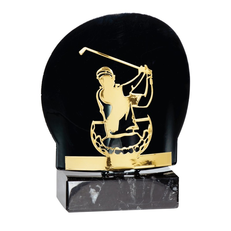 Trophée découpe Laser Golf en Métal - H18 cm – Réf : FX07
