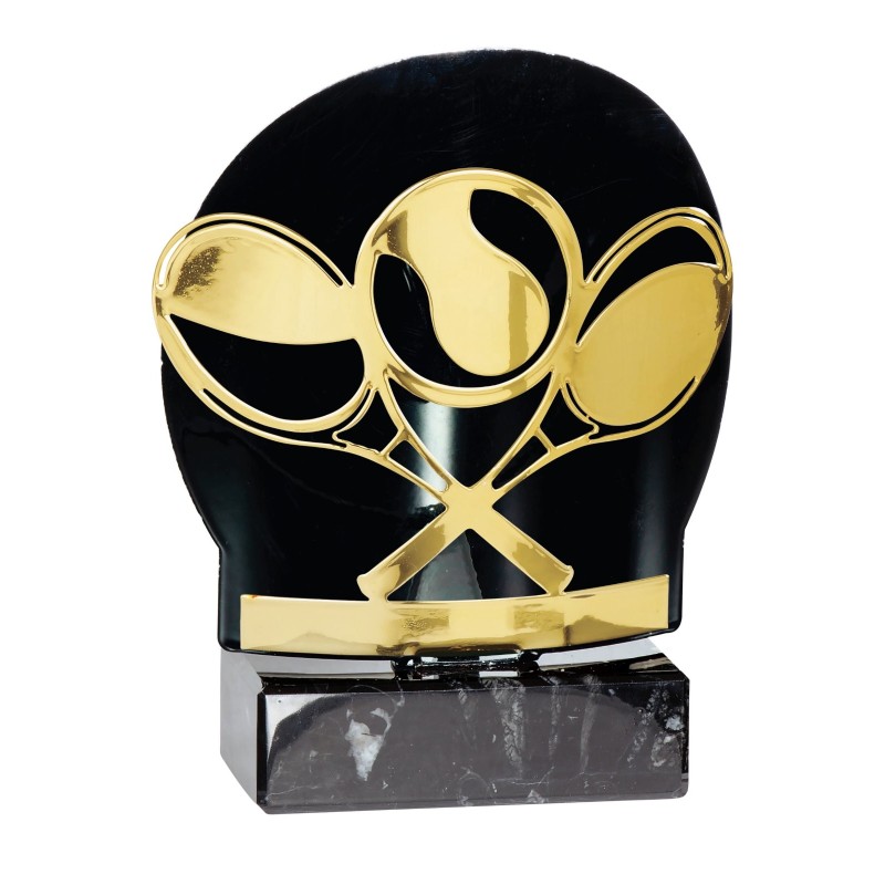 Trophée découpe Laser Tennis en Métal - H18 cm – Réf : FX11