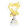 Trophée découpe Laser Amitié en Métal  - H21cm – Réf : 55101