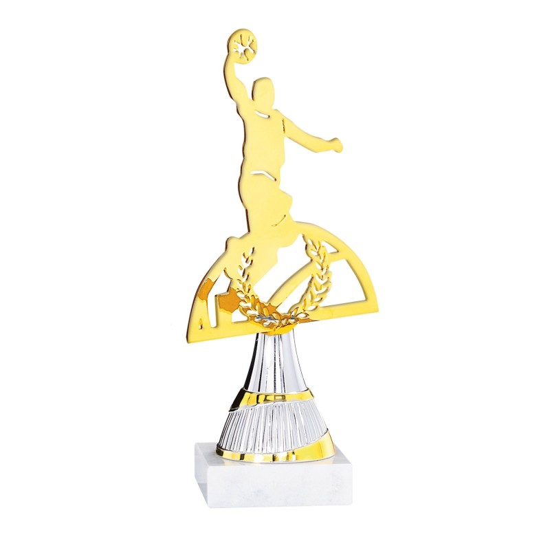 Trophée découpe Laser Basket en Métal  - H21cm – Réf : 55103