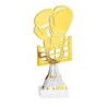 Trophée découpe Laser Boxe en Métal  - H21cm – Réf : 55104