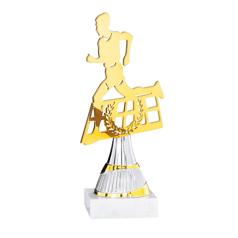 Trophée découpe Laser Course à pied en Métal  - H21cm – Réf : 55106
