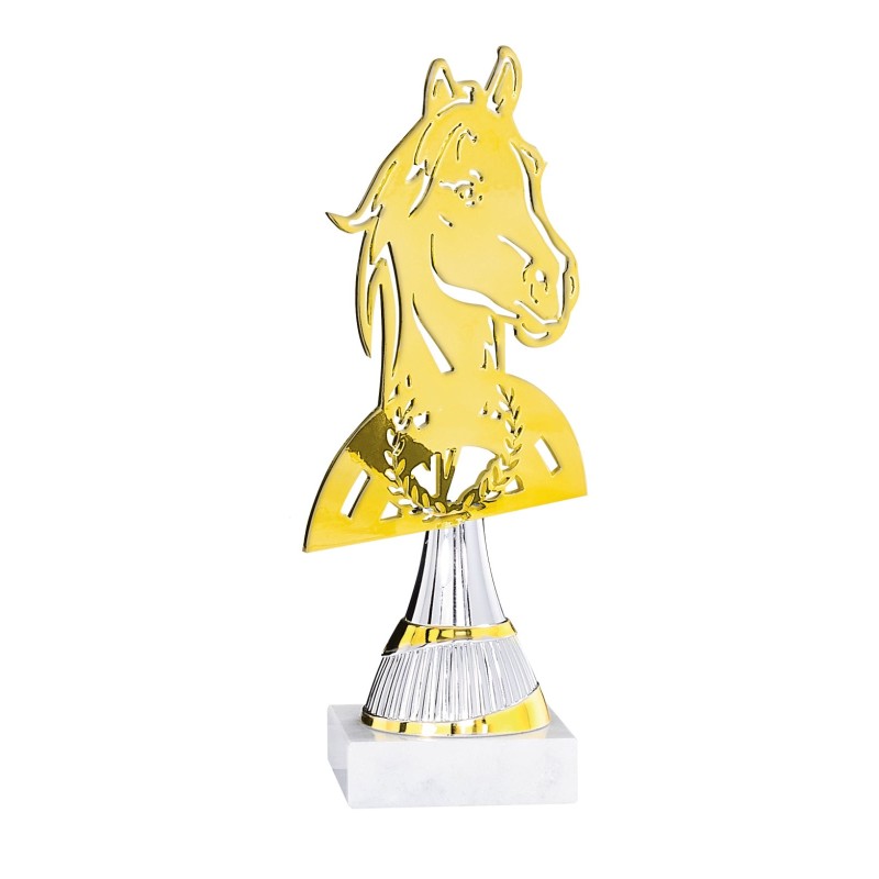 Trophée découpe Laser Équitation en Métal  - H21cm – Réf : 55108