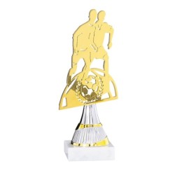 Trophée découpe Laser Football en Métal  - H21cm – Réf : 55109