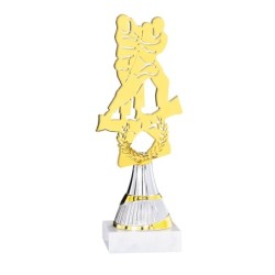 Trophée découpe Laser Judo en Métal  - H21cm – Réf : 55110