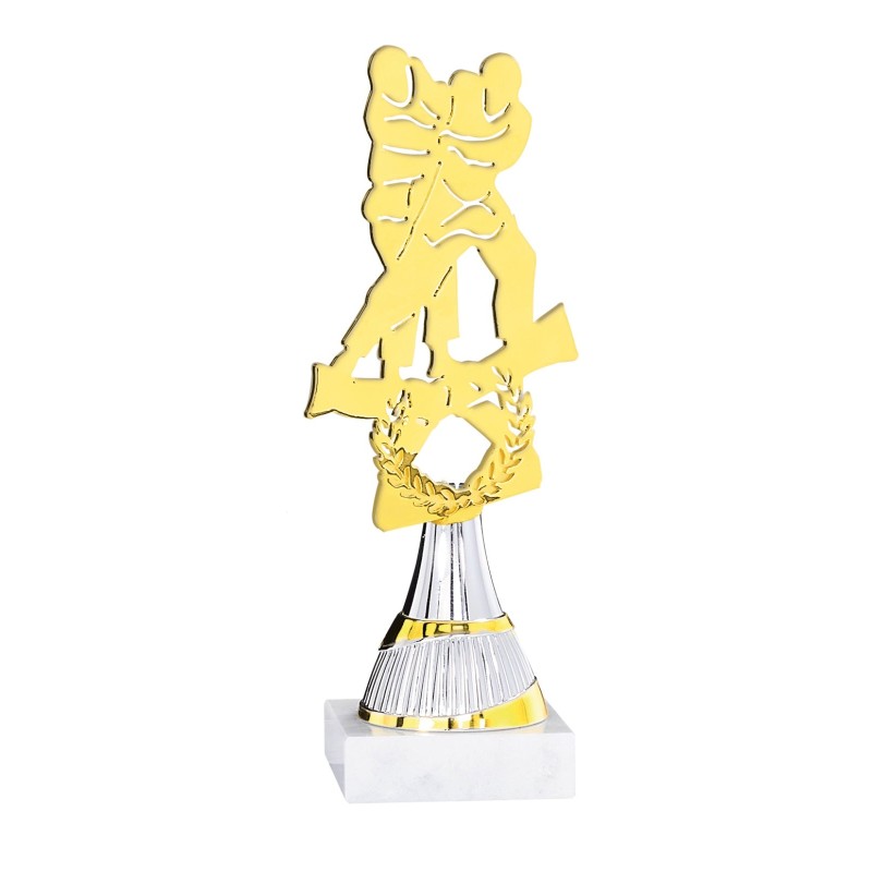 Trophée découpe Laser Judo en Métal  - H21cm – Réf : 55110
