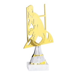 Trophée découpe Laser Rugby en Métal  - H21cm – Réf : 55112
