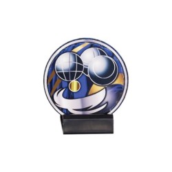 Trophée  H.11cm en Céramique : Spécial Club de Boule & Pétanque - Réf. 48115
