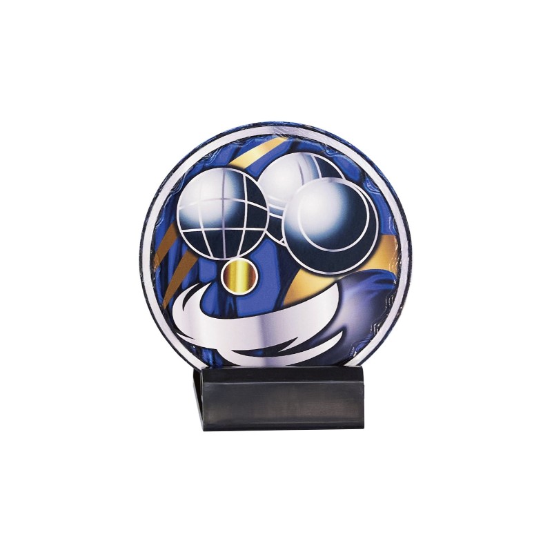 Trophée  H.11cm en Céramique : Spécial Club de Boule & Pétanque - Réf. 48115