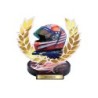 Trophée Bois Auto-Moto - Impression couleur - H30cm – Réf : 56501