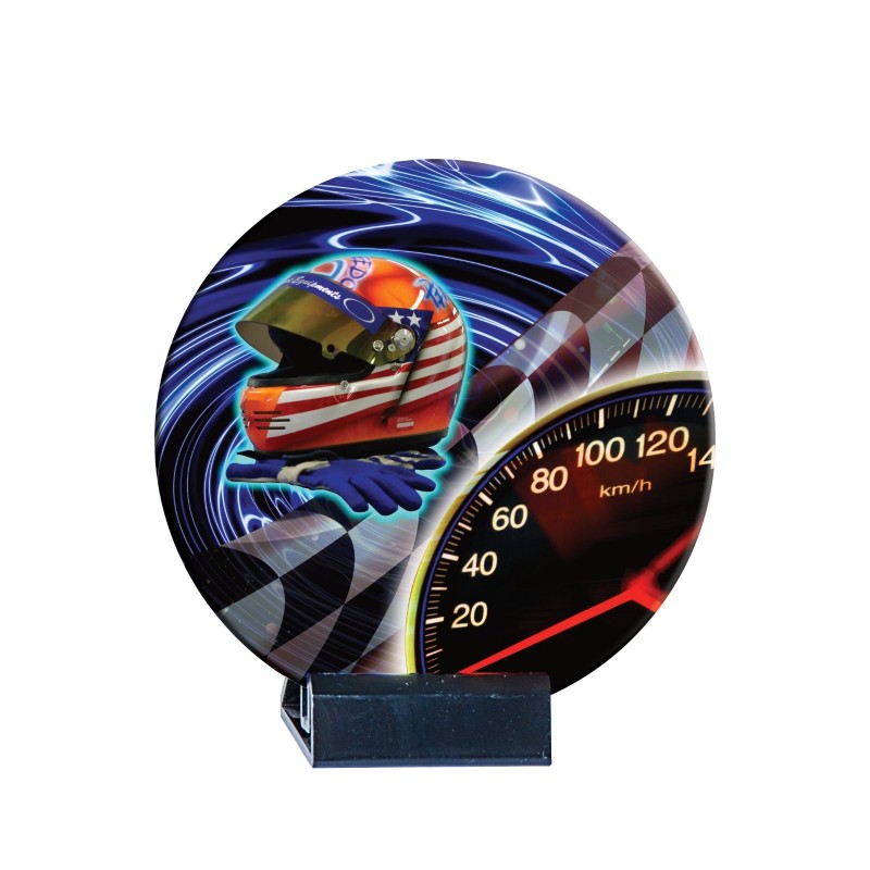 Trophée Céramique Auto-Moto en couleur - H16cm – Réf : B01