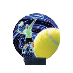 Trophée Céramique Tennis en couleur - H16cm – Réf : B08