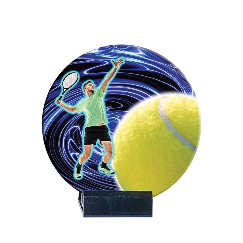 Trophée Céramique Tennis en couleur - H16cm – Réf : B08
