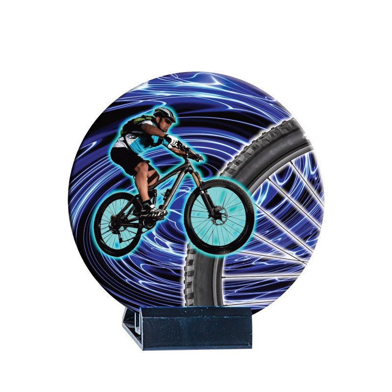 Trophée Céramique Cyclisme en couleur - H16cm – Réf : B09