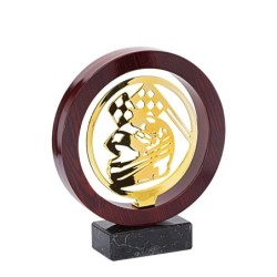 Trophée Bois & Métal Auto-Moto - H : 22cm – Réf : JX01