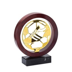 Trophée Bois & Métal Course à pied - H : 22cm – Réf : JX02